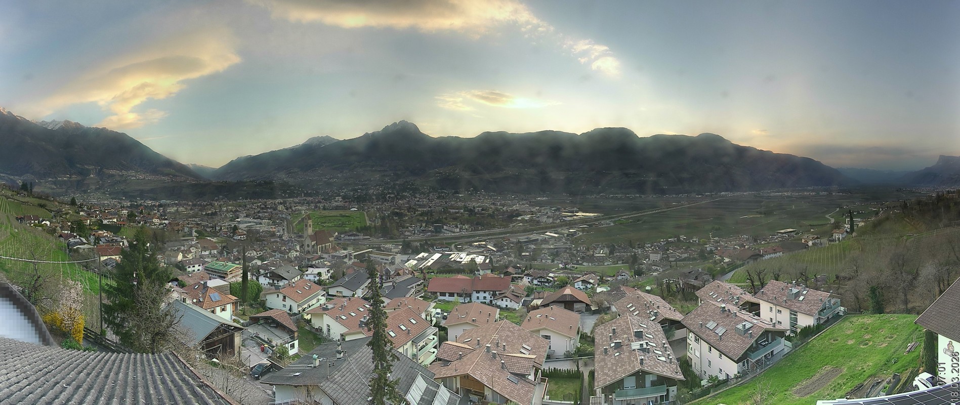 Archiv Foto Webcam Marling - Panorama