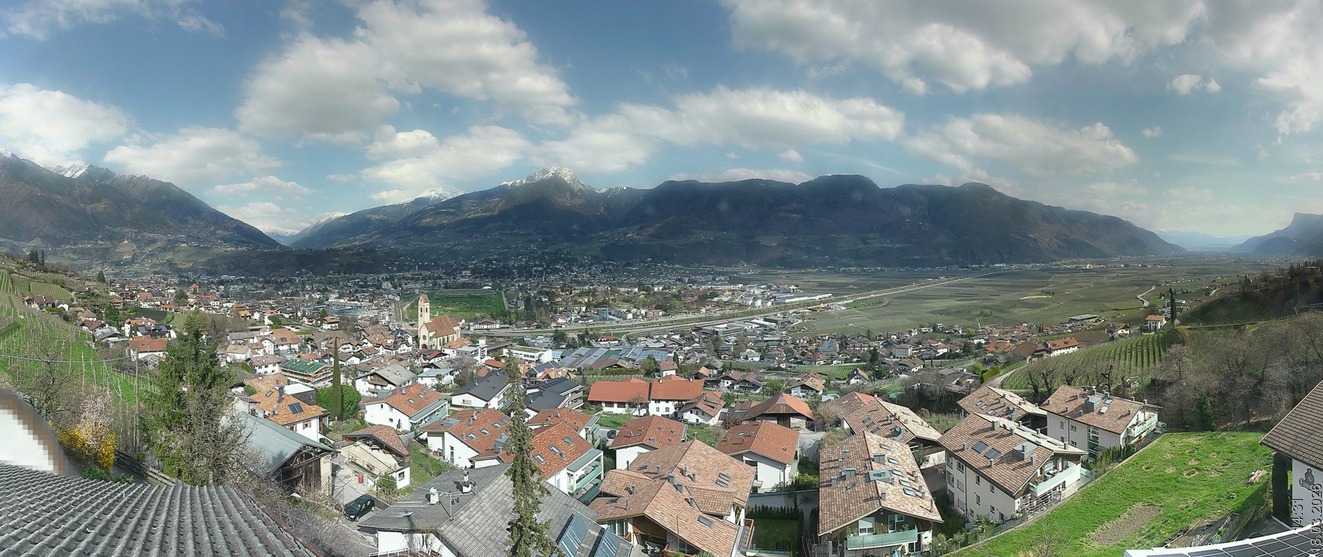 Archiv Foto Webcam Marling - Panorama