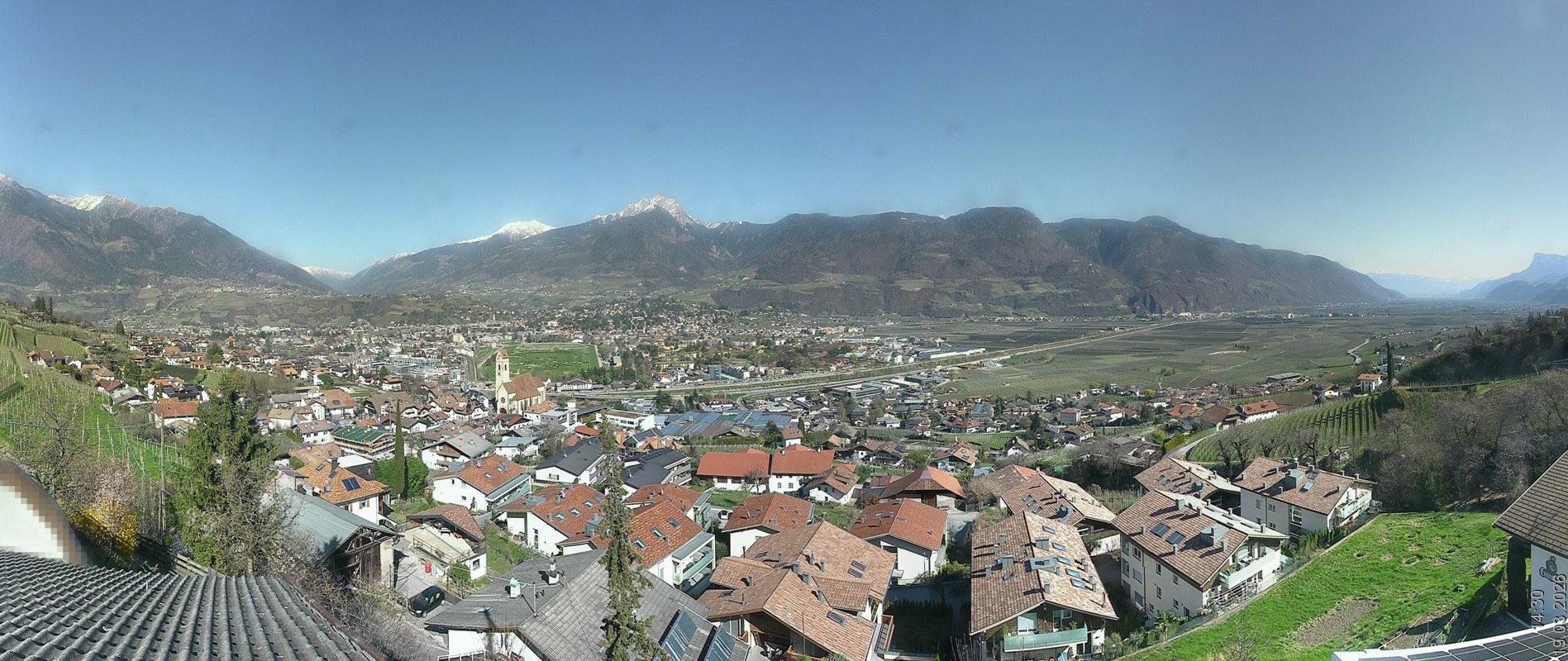 Archiv Foto Webcam Marling - Panorama