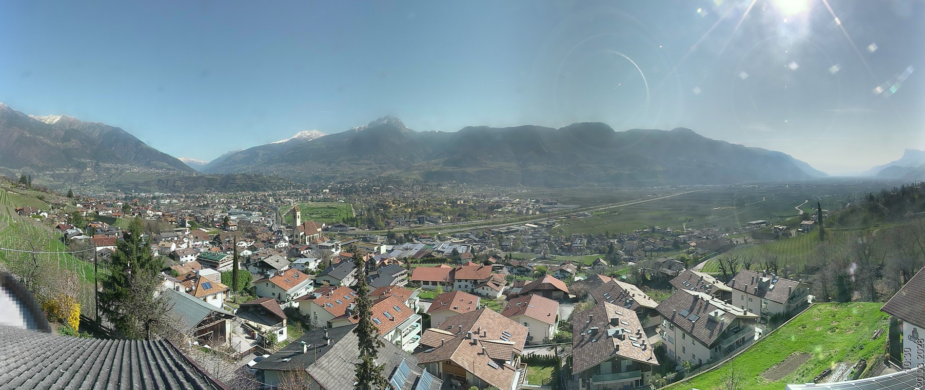 Archiv Foto Webcam Marling - Panorama