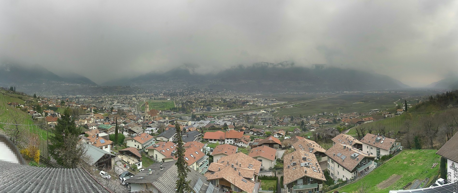 Archiv Foto Webcam Marling - Panorama