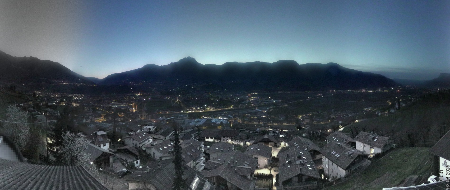 Archiv Foto Webcam Marling - Panorama