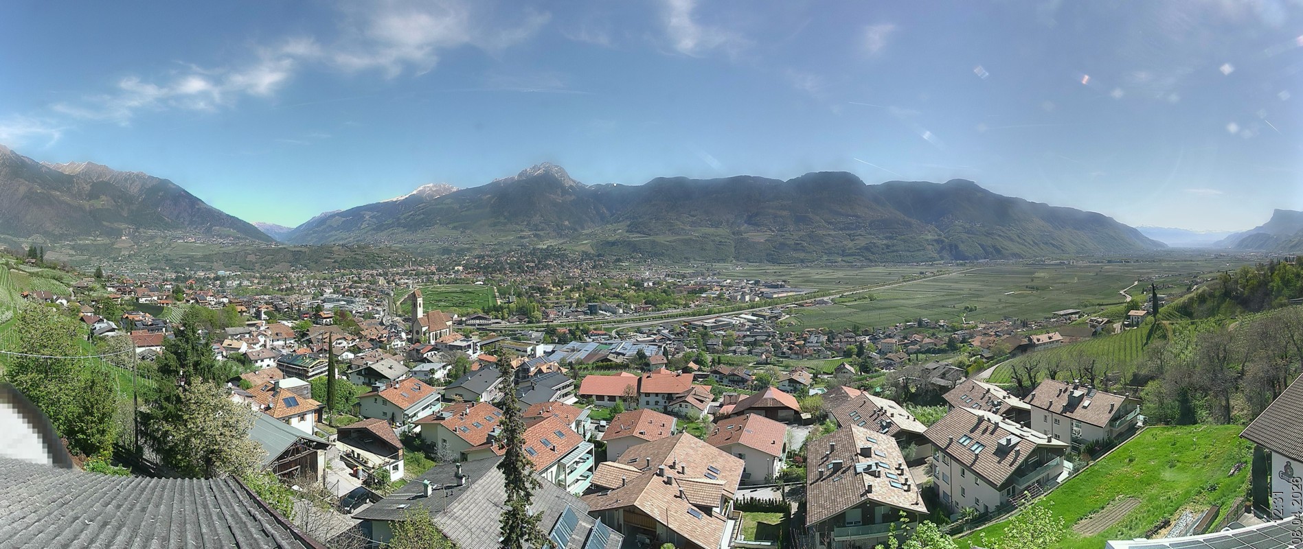 Archiv Foto Webcam Marling - Panorama