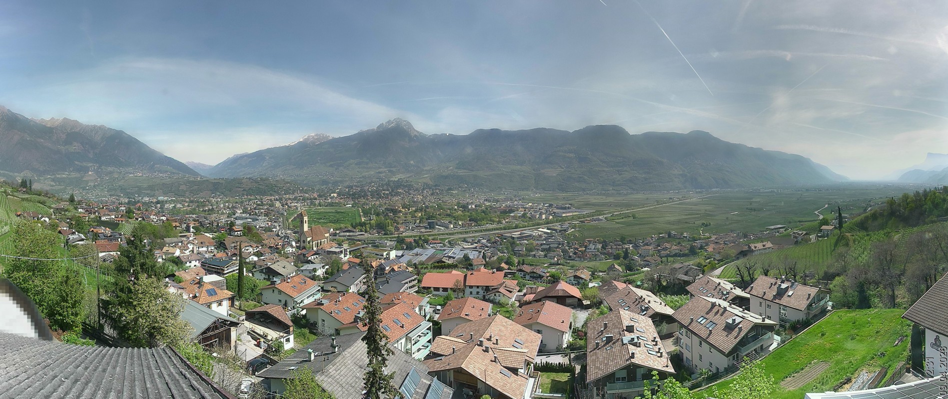 Archiv Foto Webcam Marling - Panorama