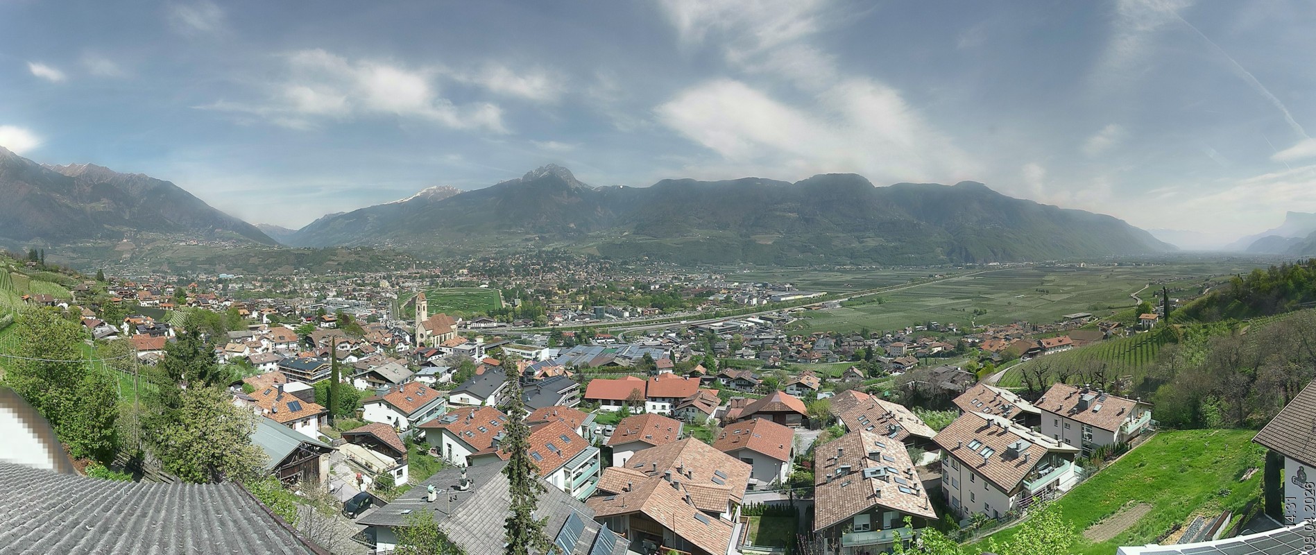 Archiv Foto Webcam Marling - Panorama