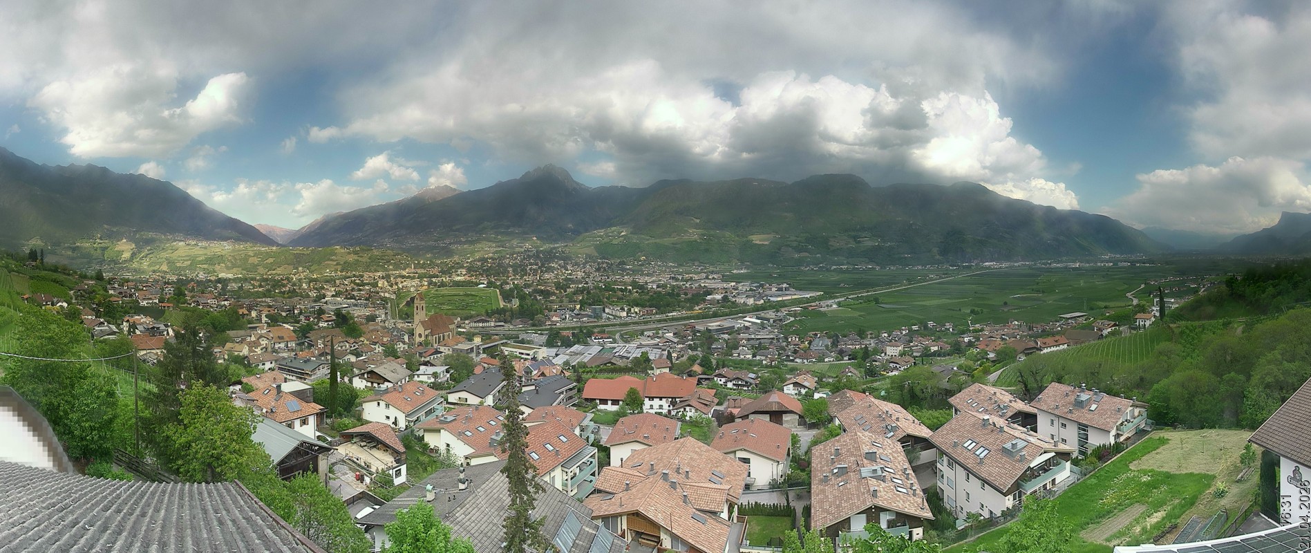 Archiv Foto Webcam Marling - Panorama