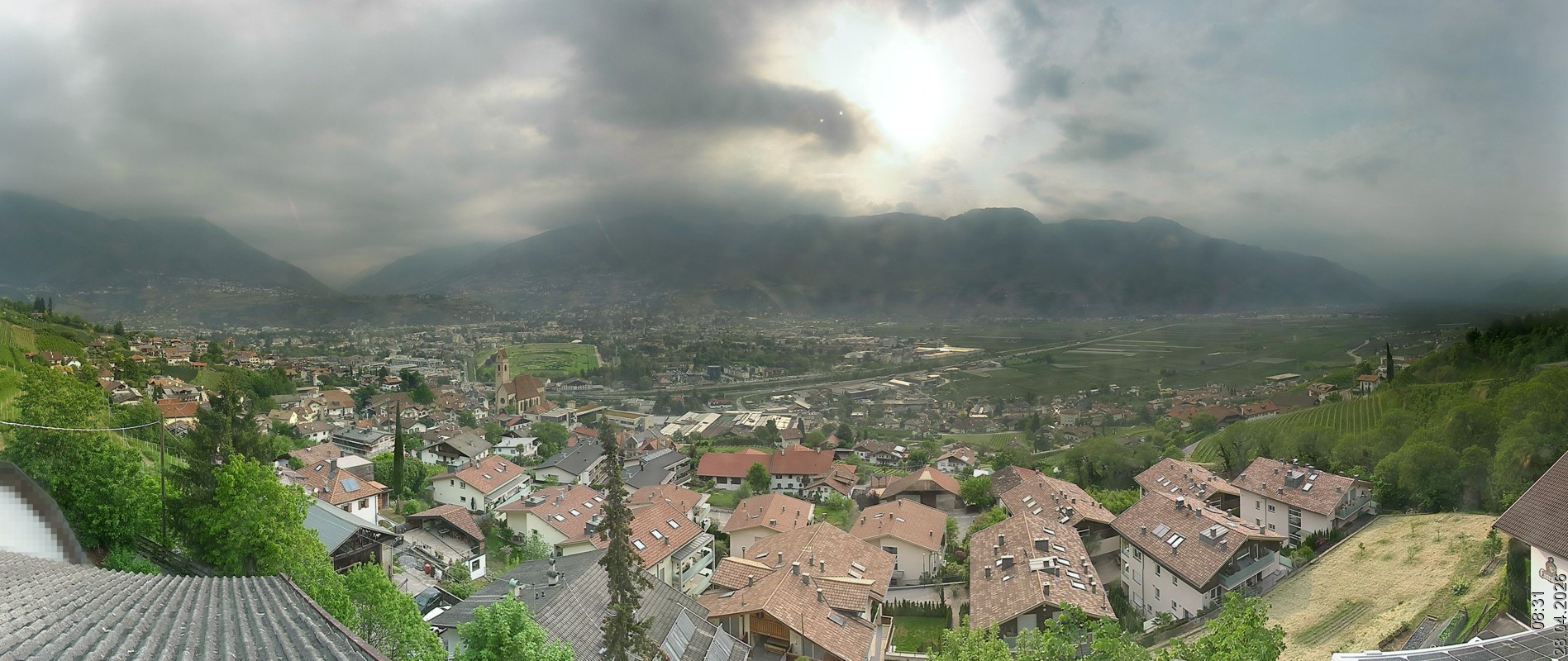 Archiv Foto Webcam Marling - Panorama