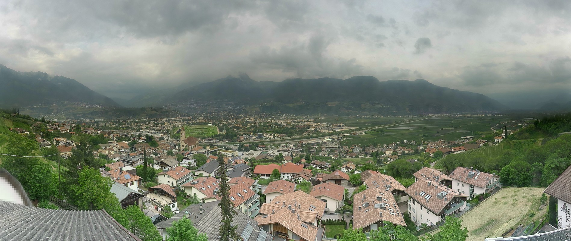 Archiv Foto Webcam Marling - Panorama