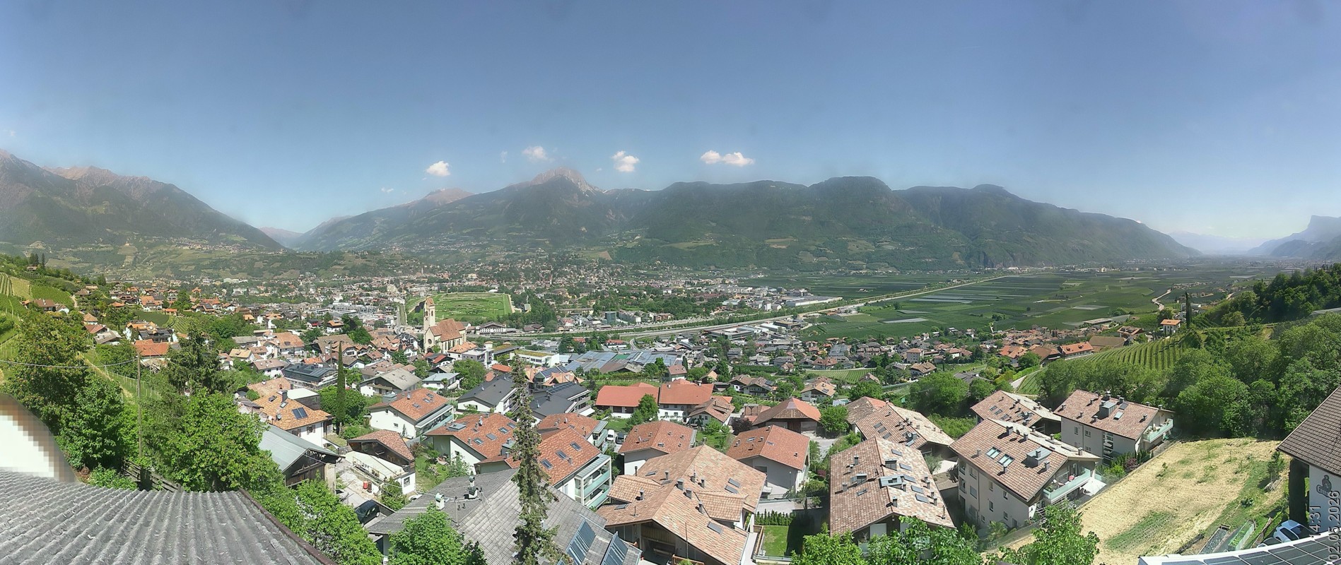 Archiv Foto Webcam Marling - Panorama