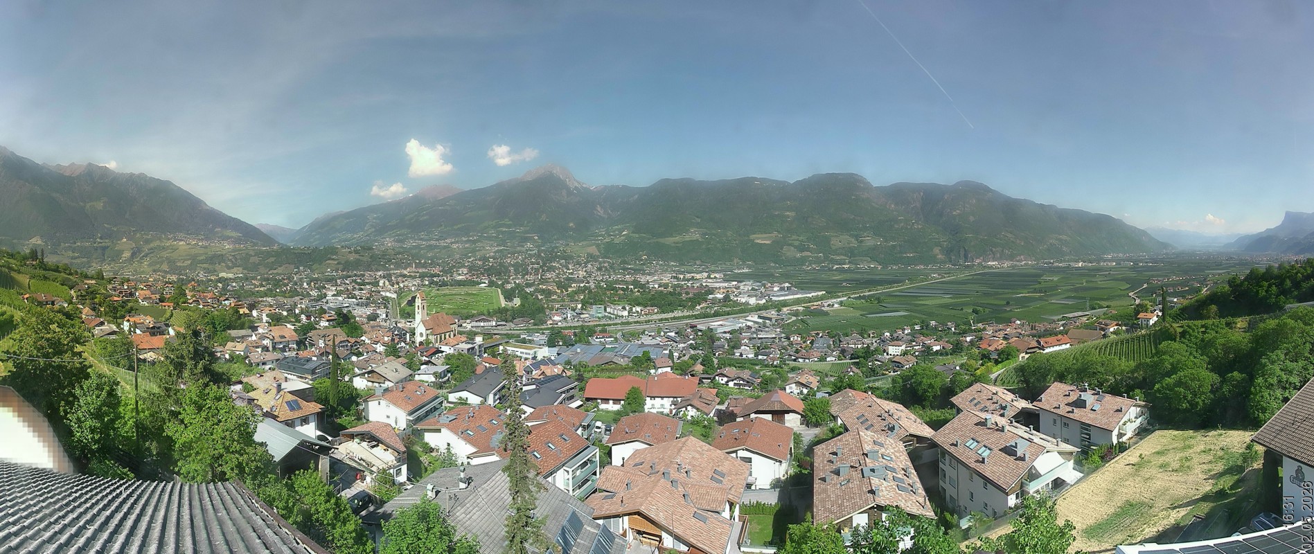 Archiv Foto Webcam Marling - Panorama