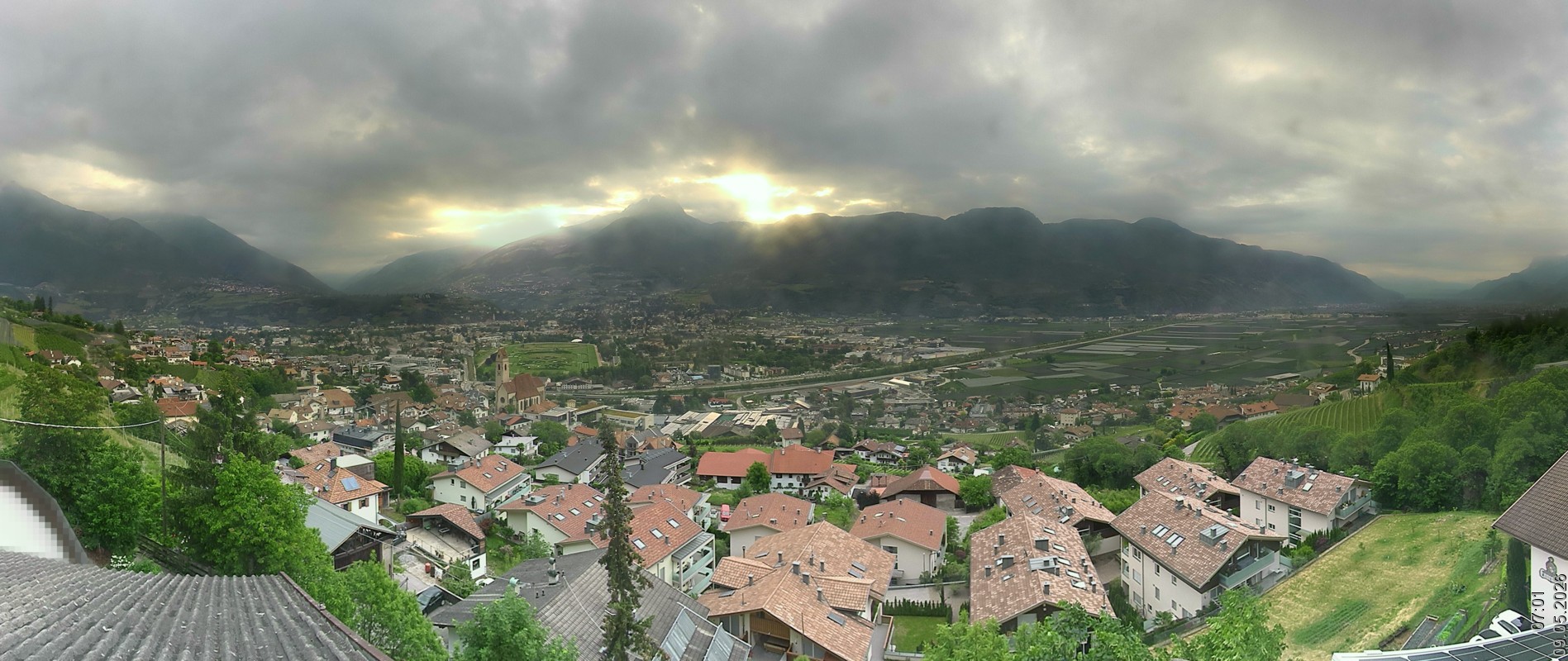 Archiv Foto Webcam Marling - Panorama