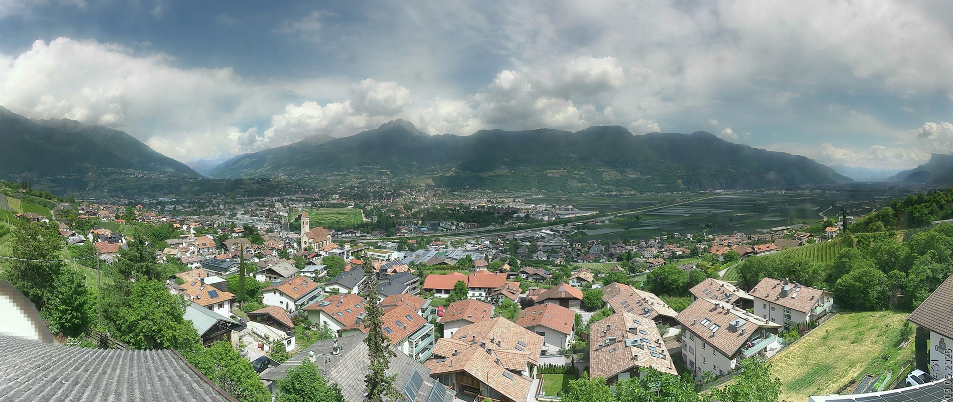 Archiv Foto Webcam Marling - Panorama