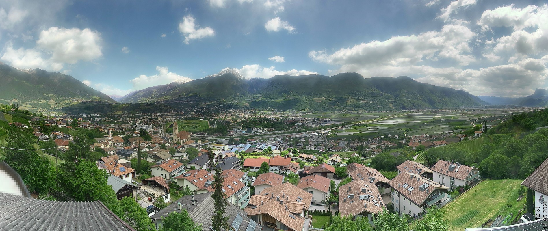 Archiv Foto Webcam Marling - Panorama