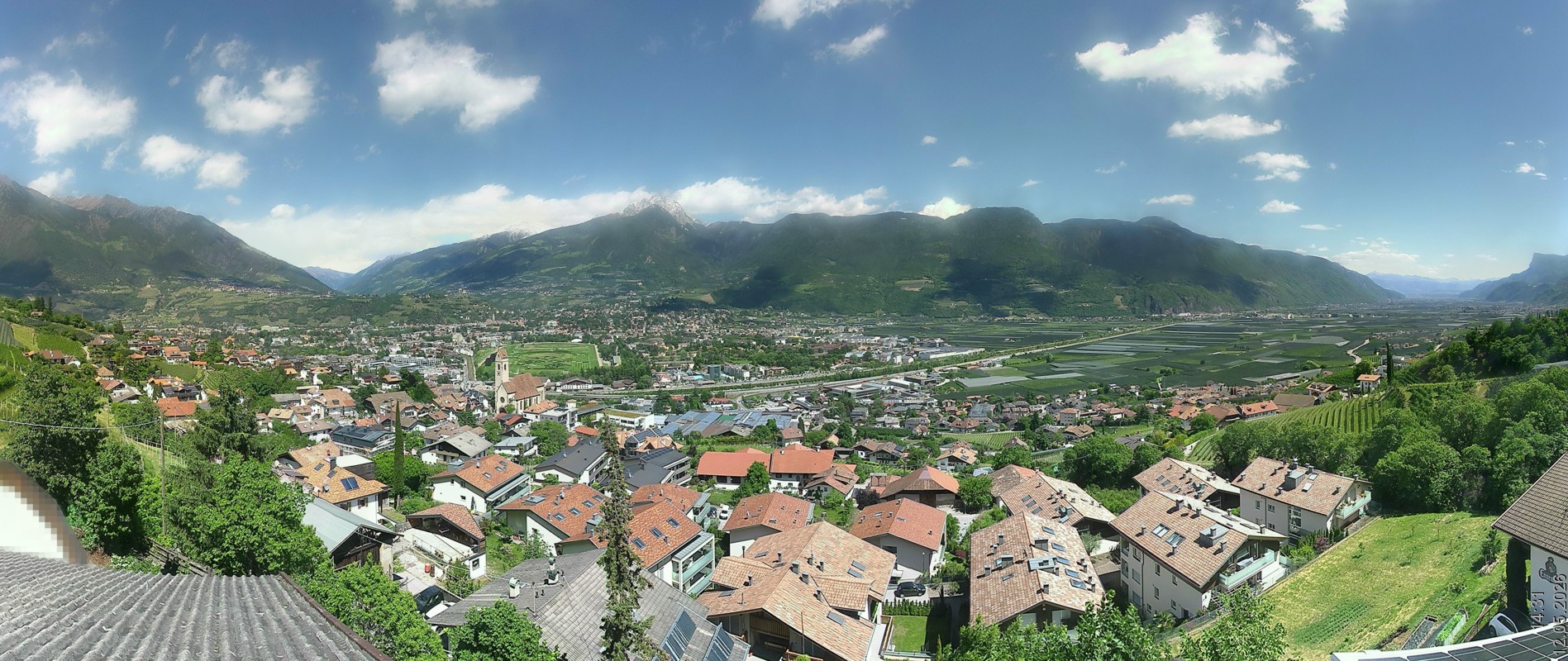 Archiv Foto Webcam Marling - Panorama