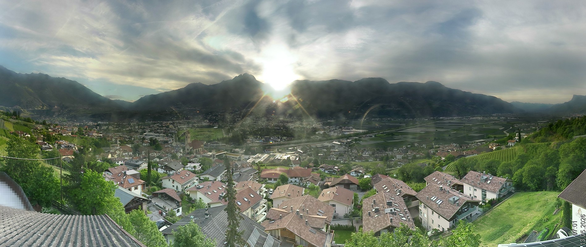 Archiv Foto Webcam Marling - Panorama