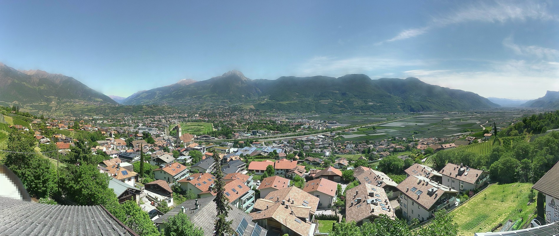 Archiv Foto Webcam Marling - Panorama