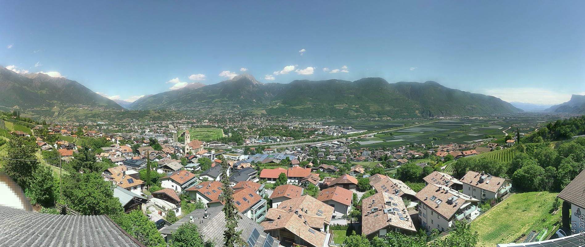 Archiv Foto Webcam Marling - Panorama
