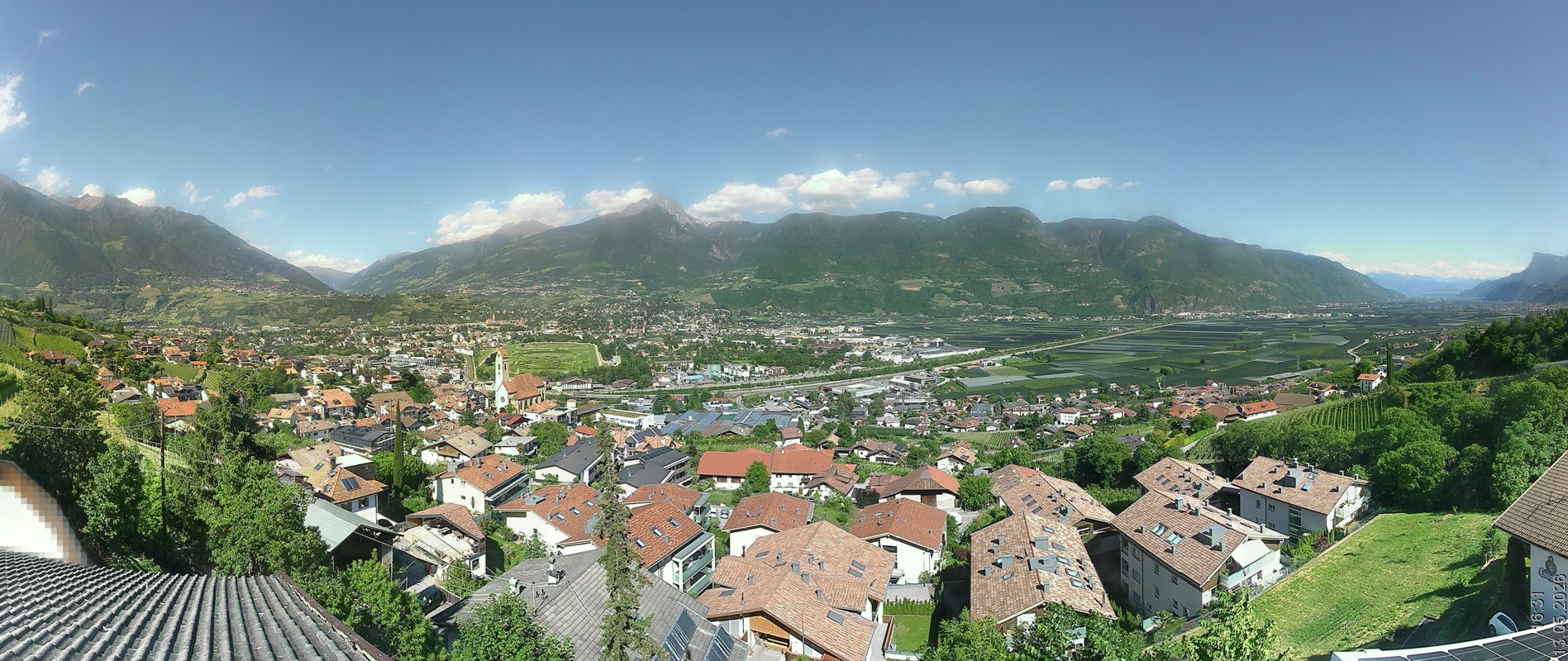 Archiv Foto Webcam Marling - Panorama