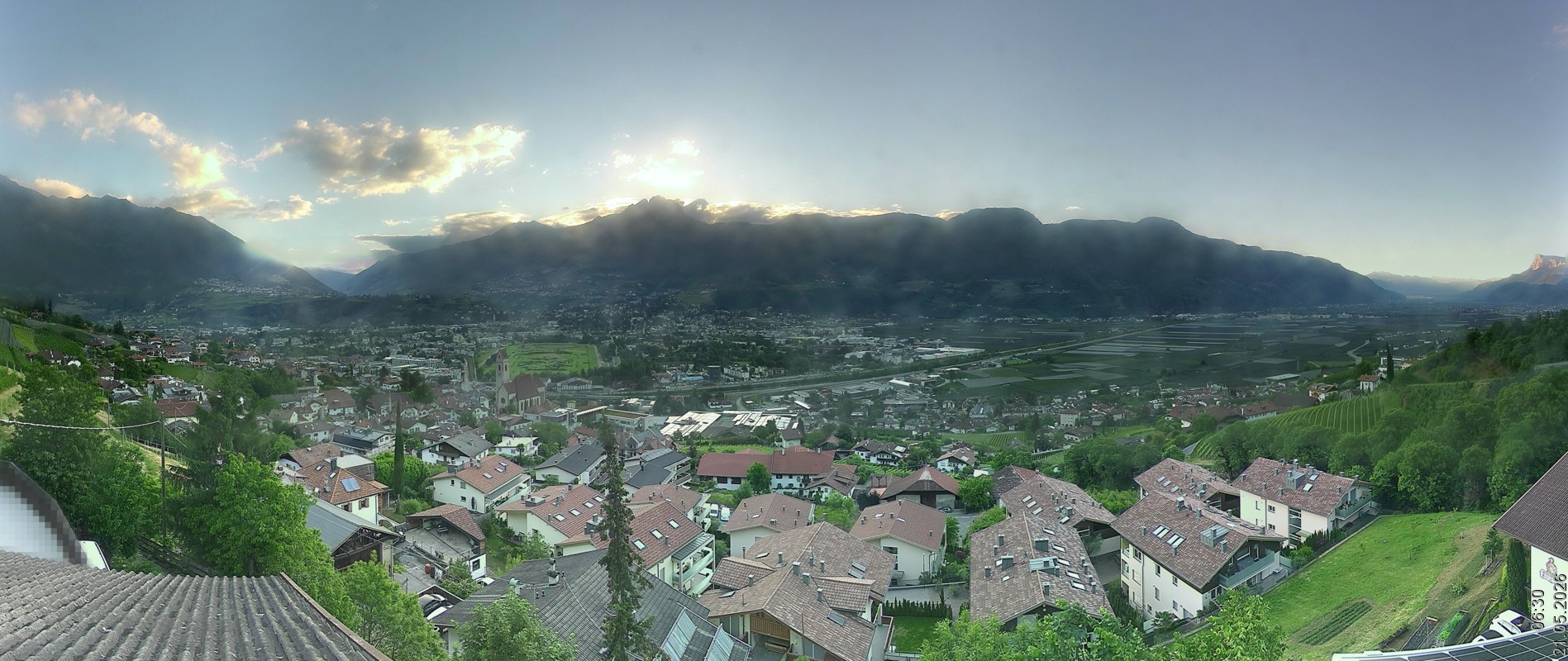 Archiv Foto Webcam Marling - Panorama