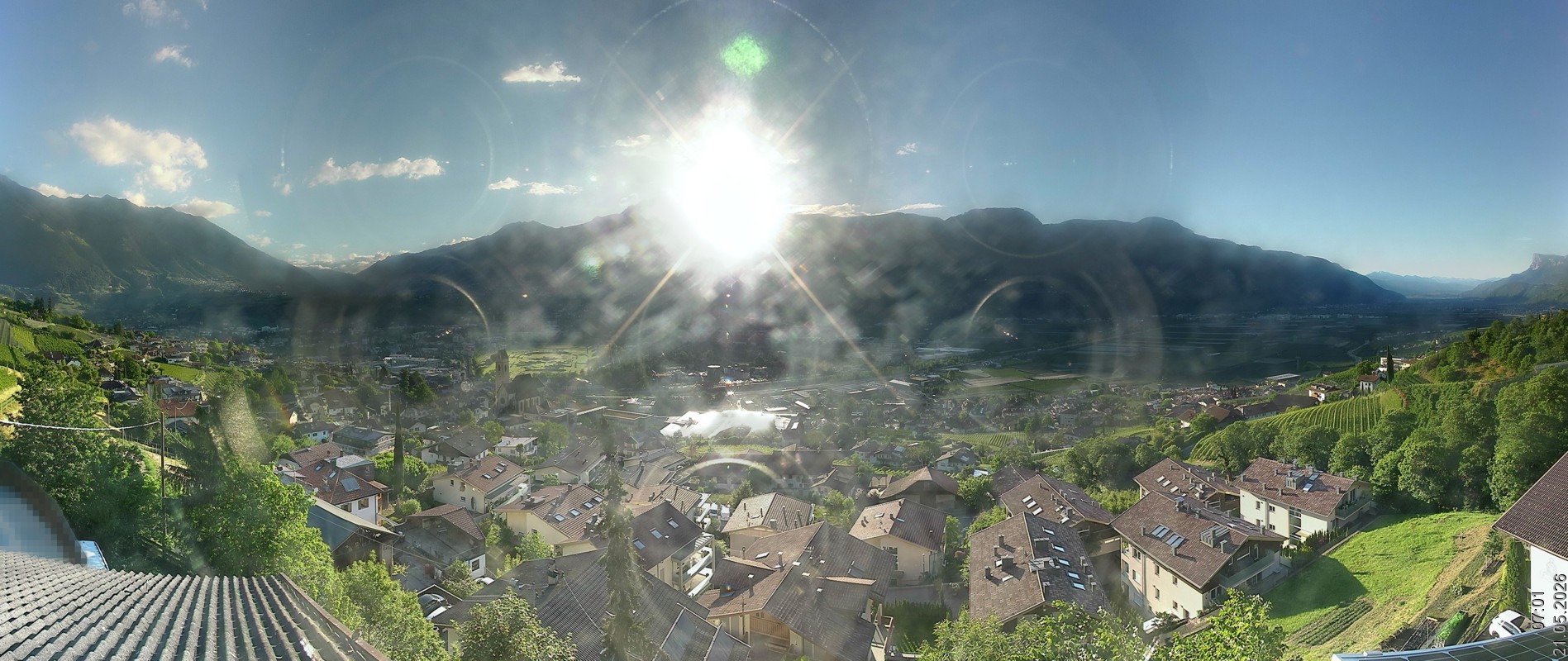 Archiv Foto Webcam Marling - Panorama