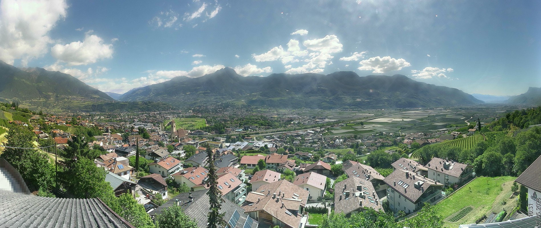 Archiv Foto Webcam Marling - Panorama