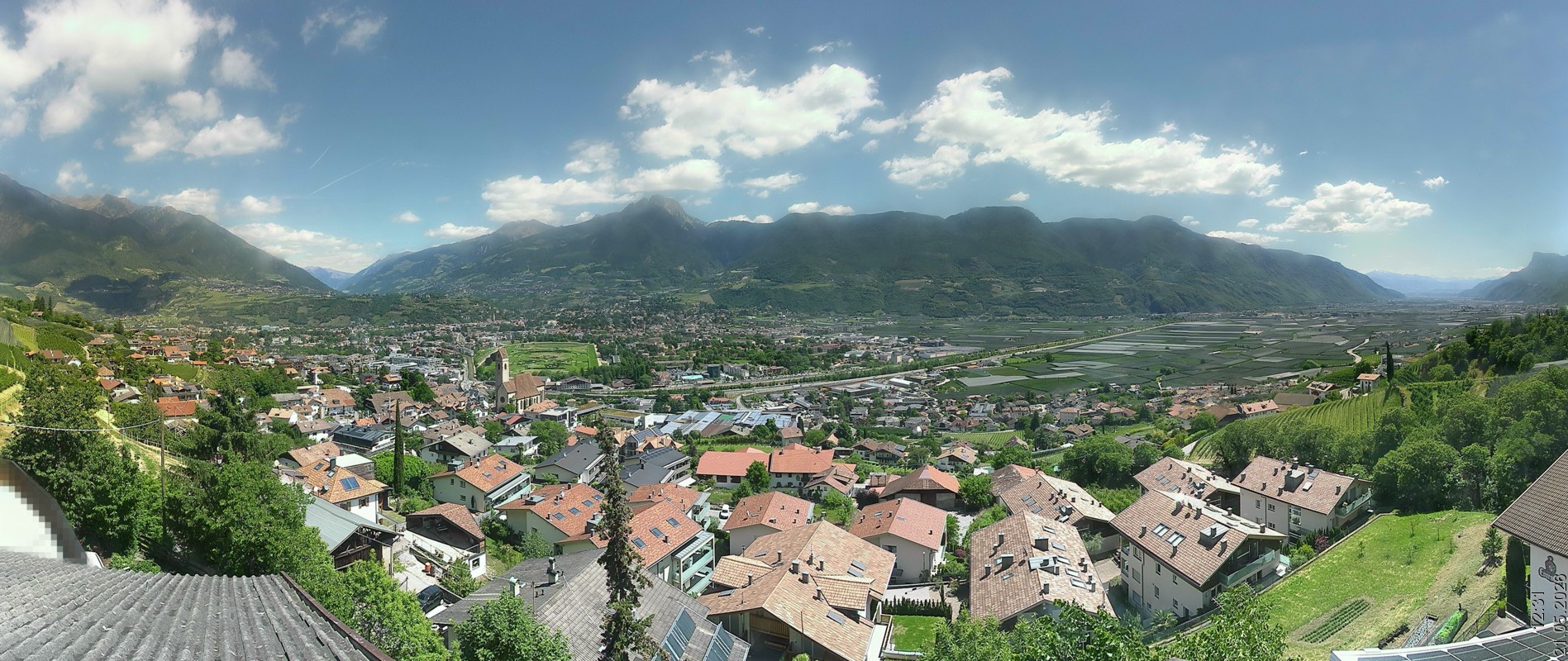 Archiv Foto Webcam Marling - Panorama