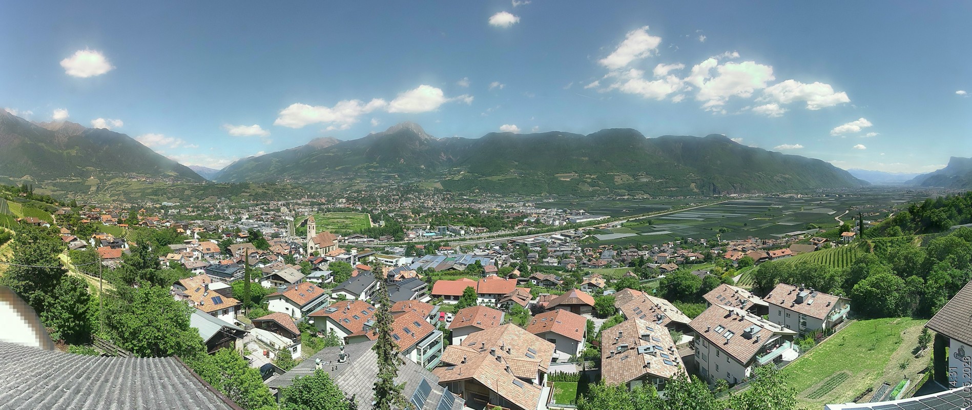 Archiv Foto Webcam Marling - Panorama