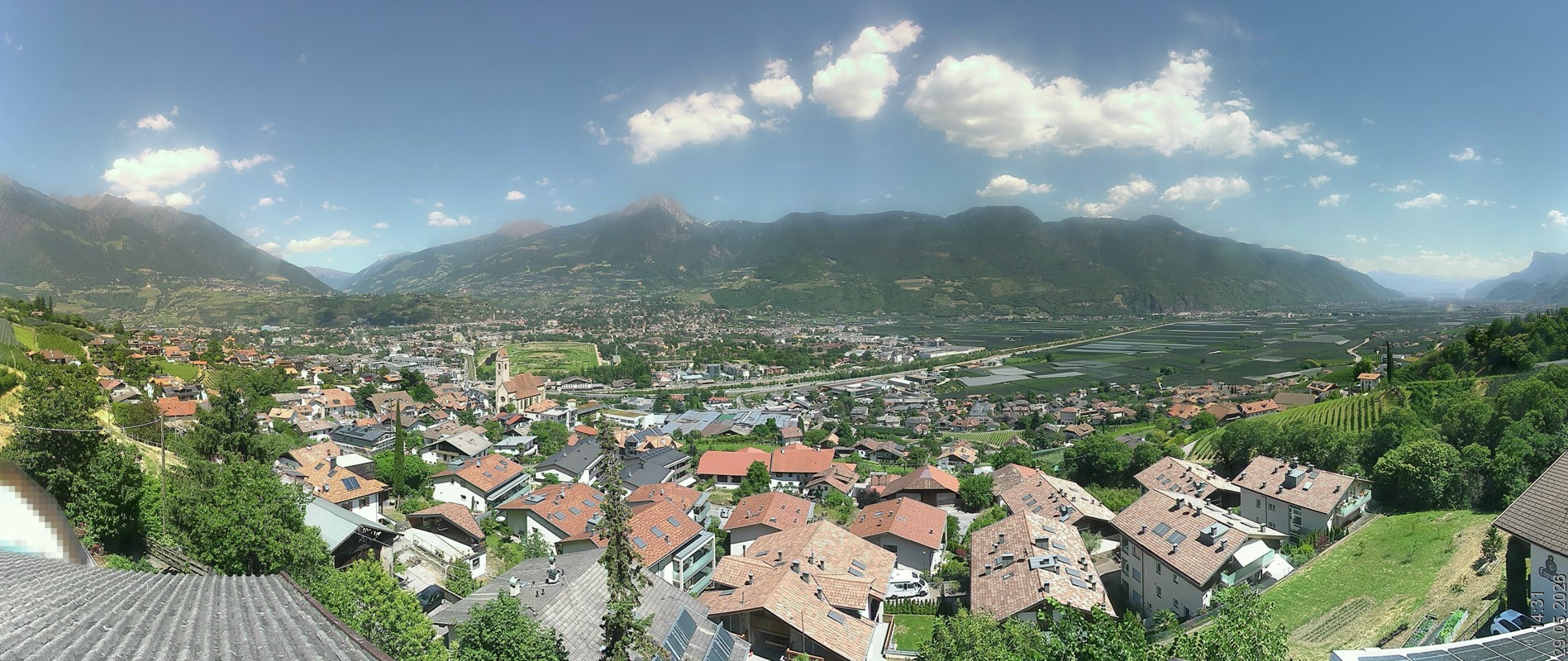 Archiv Foto Webcam Marling - Panorama