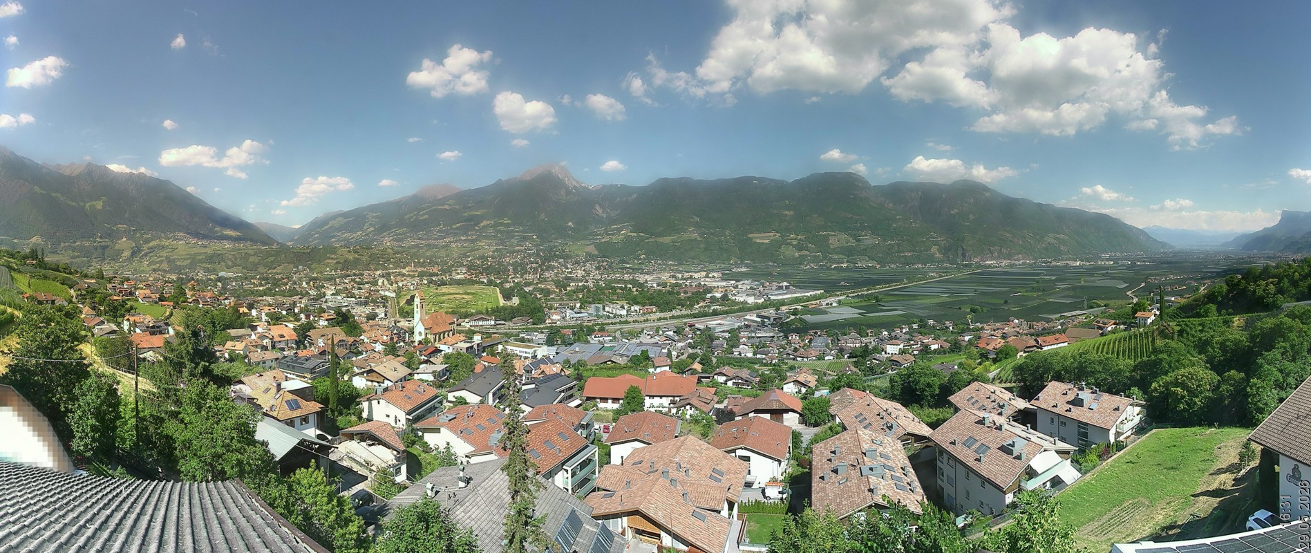 Archiv Foto Webcam Marling - Panorama