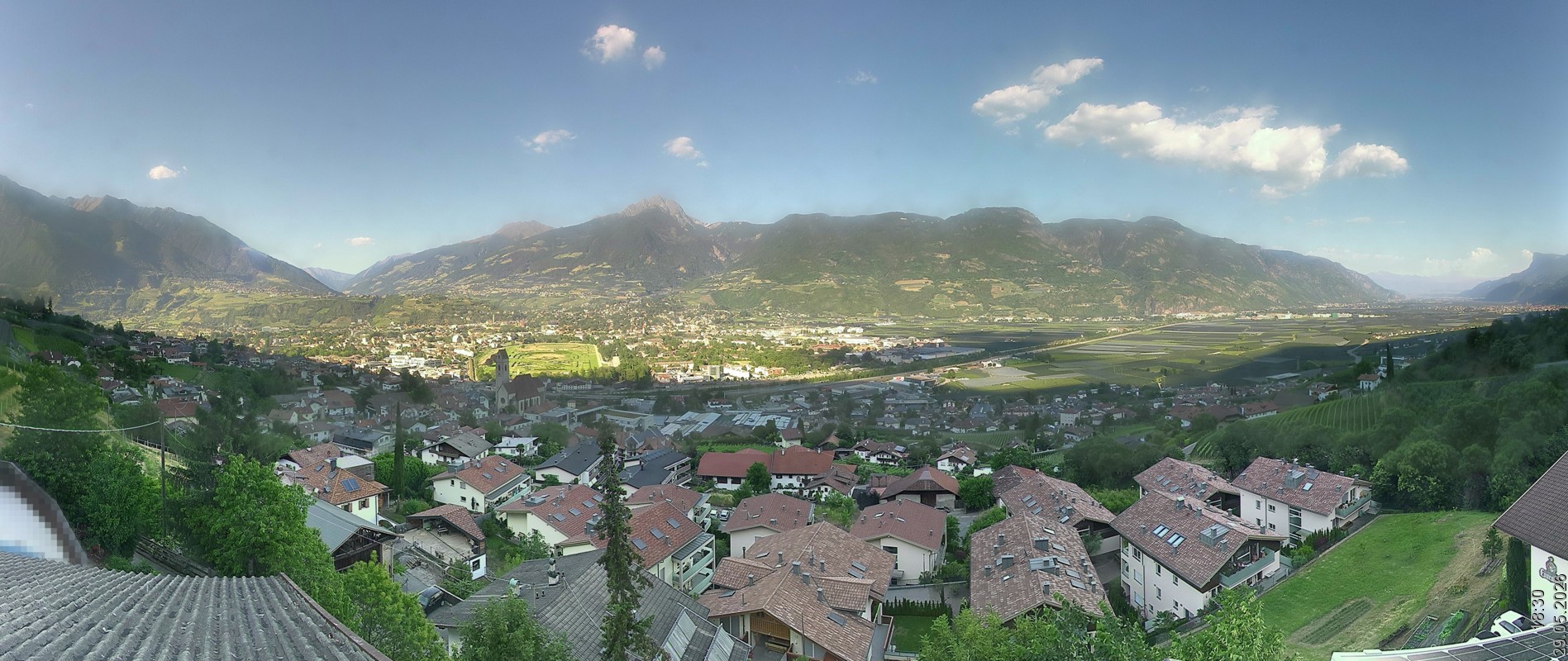 Archiv Foto Webcam Marling - Panorama