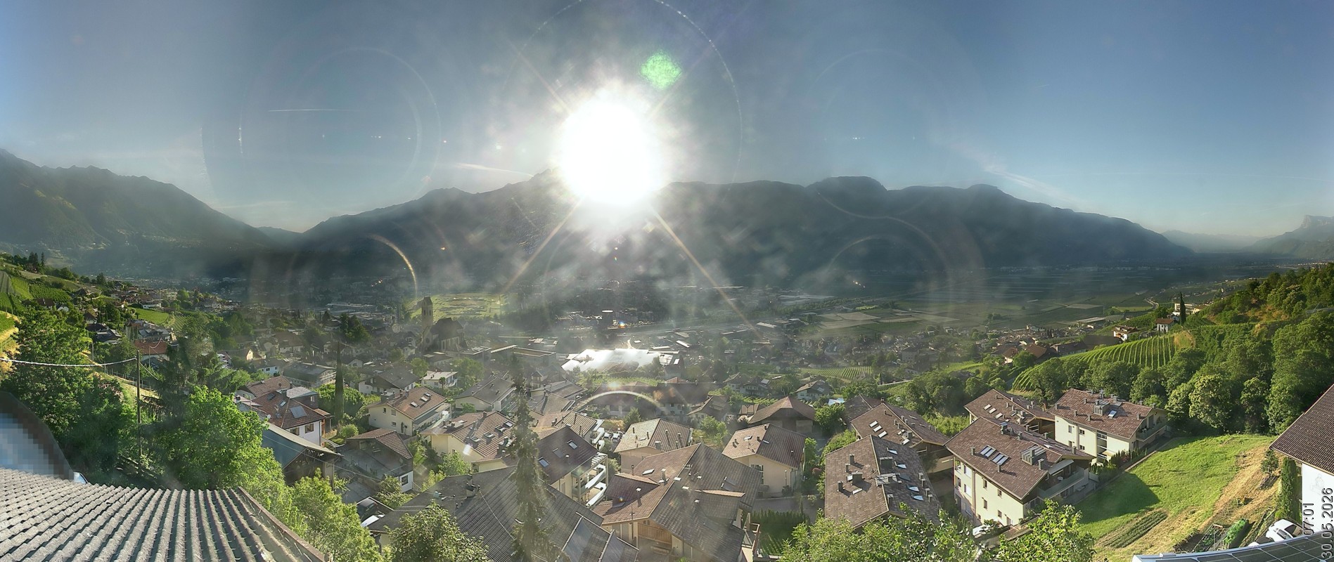 Archiv Foto Webcam Marling - Panorama