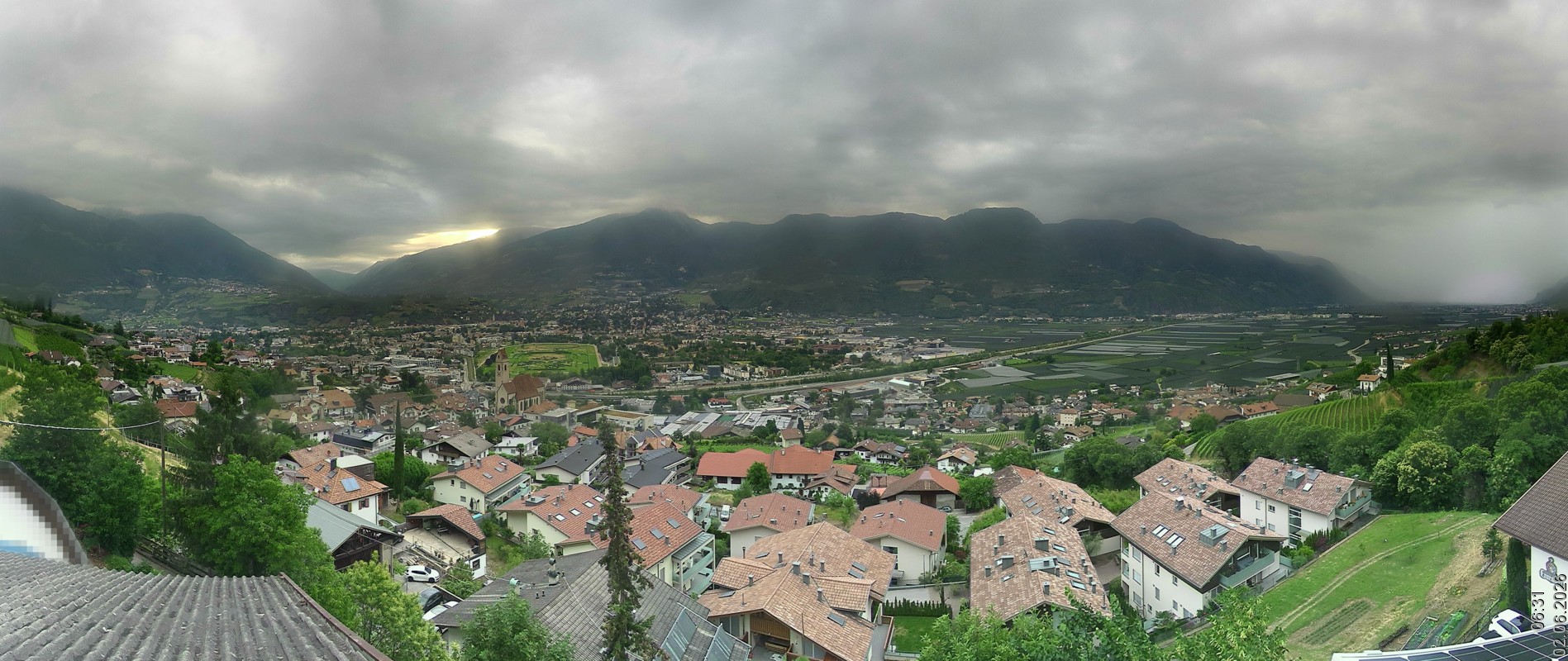 Archiv Foto Webcam Marling - Panorama