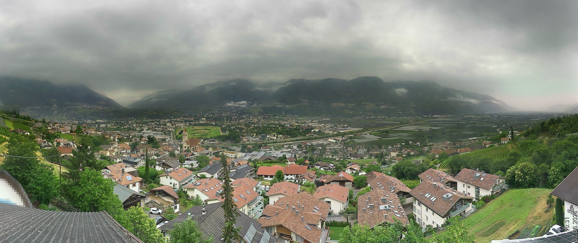 Archiv Foto Webcam Marling - Panorama