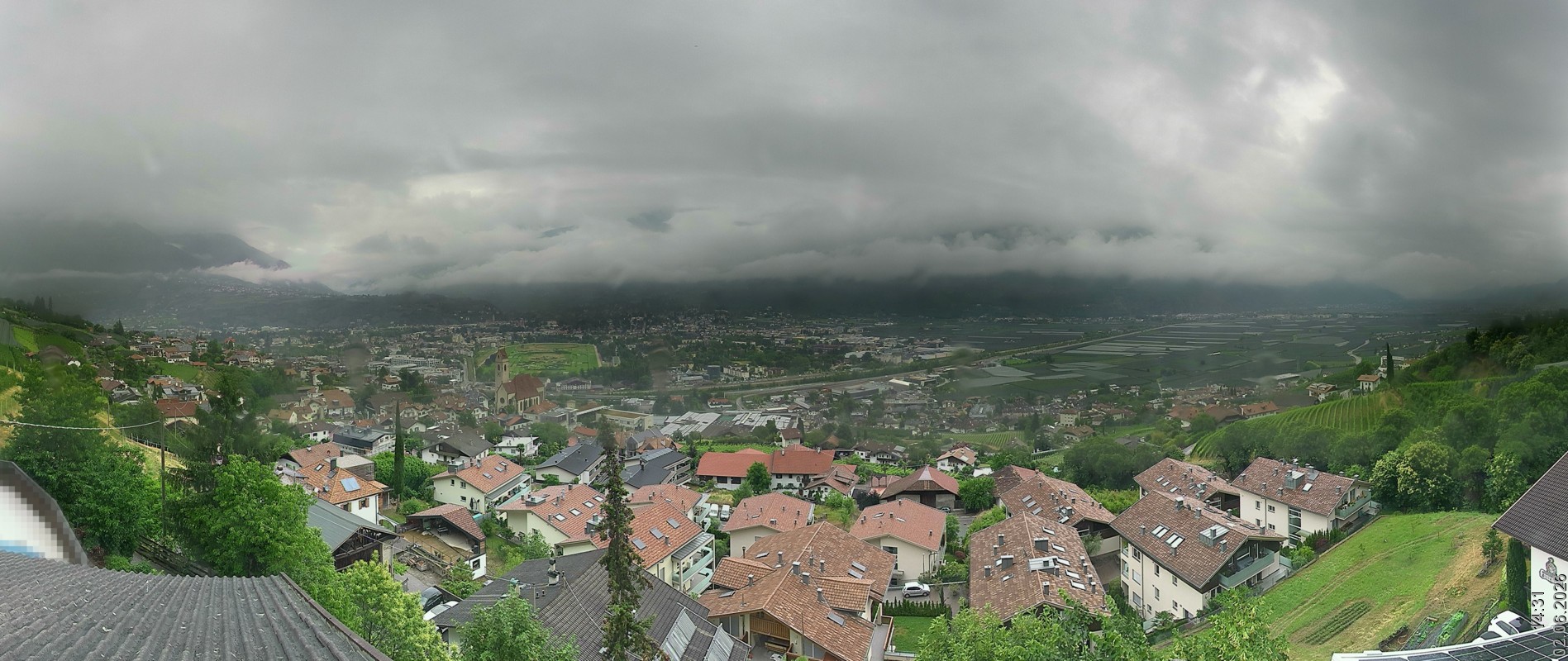 Archiv Foto Webcam Marling - Panorama
