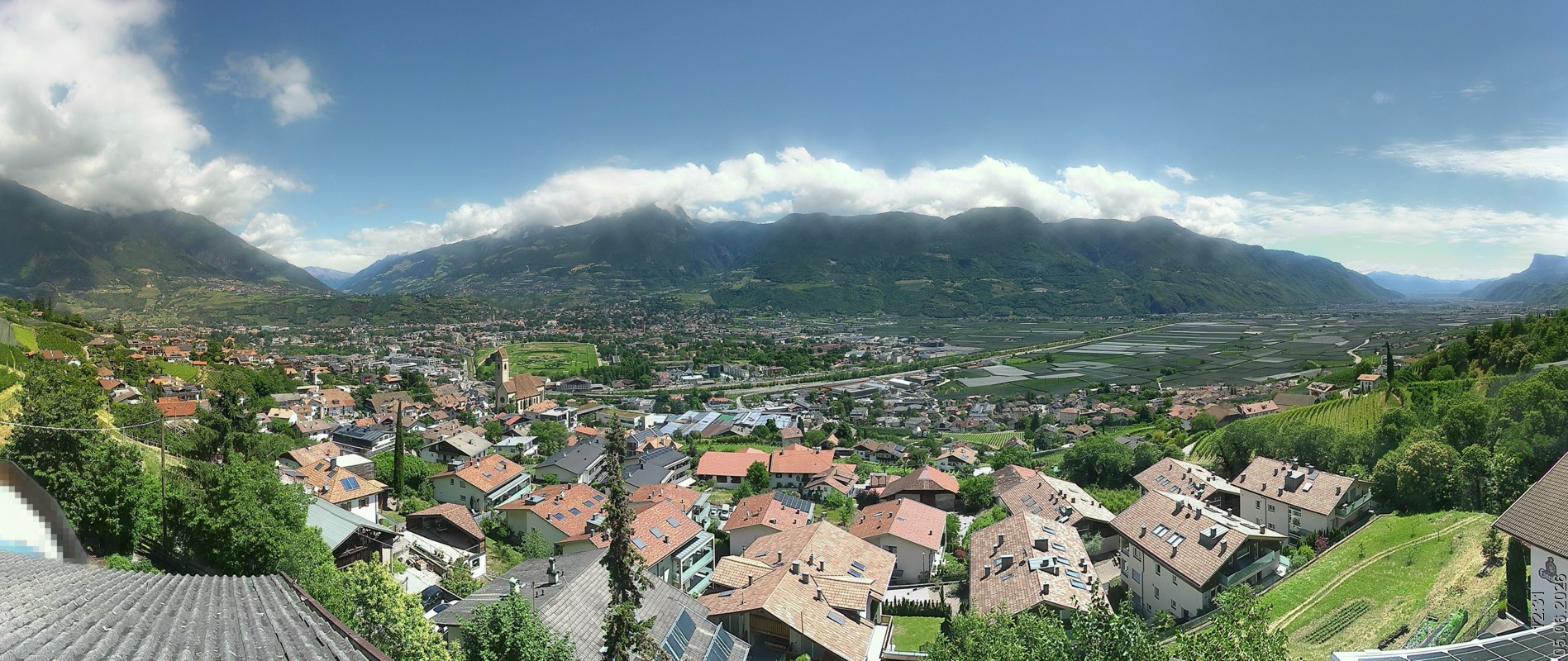 Archiv Foto Webcam Marling - Panorama