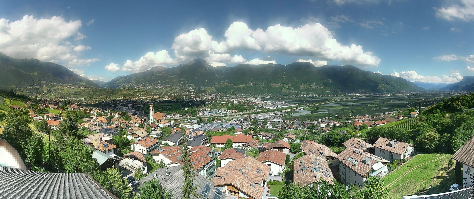 Archiv Foto Webcam Marling - Panorama