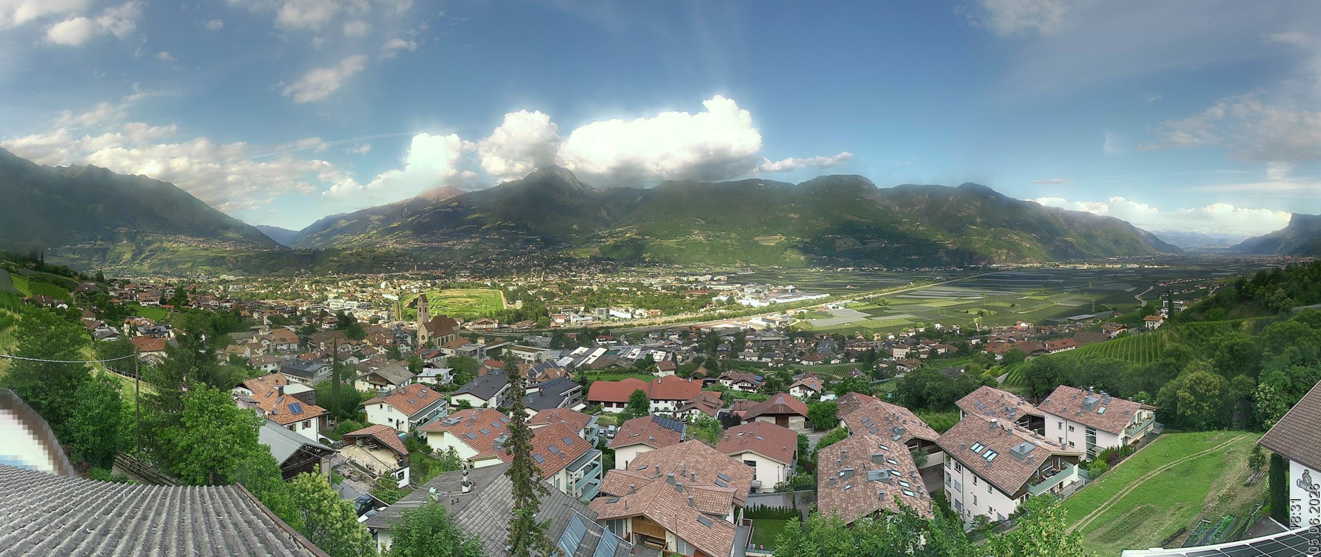 Archiv Foto Webcam Marling - Panorama