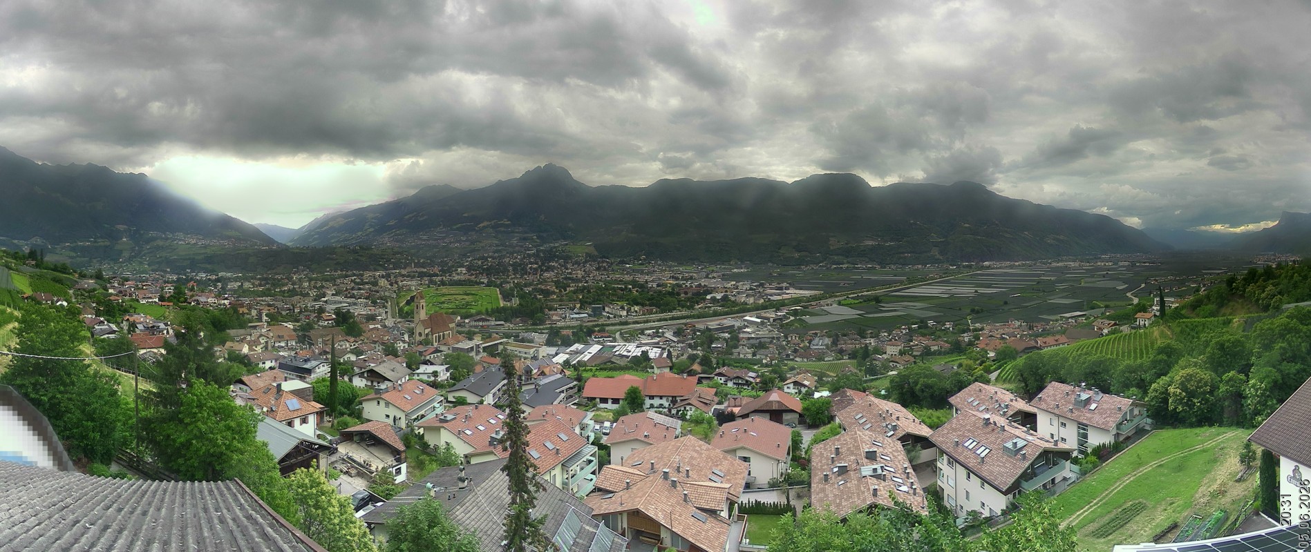 Archiv Foto Webcam Marling - Panorama