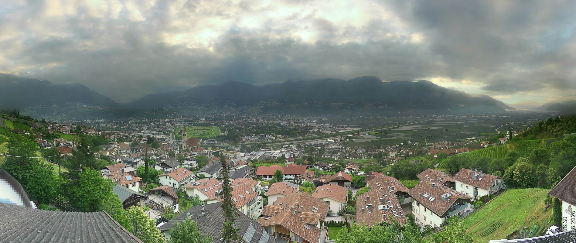 Archiv Foto Webcam Marling - Panorama