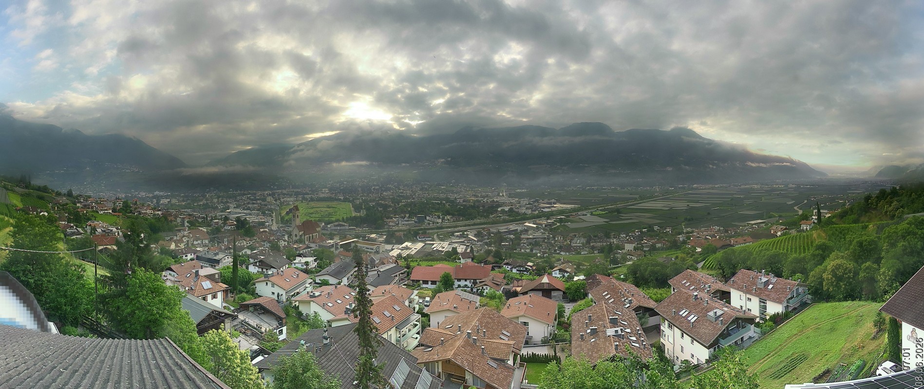 Archiv Foto Webcam Marling - Panorama
