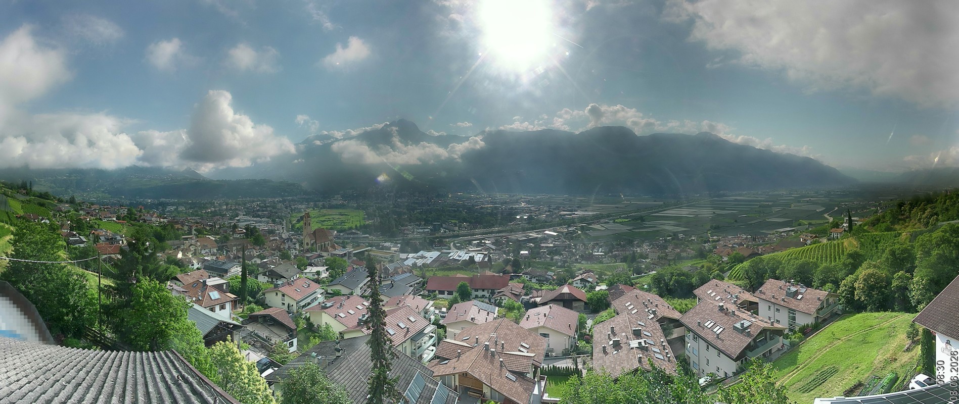 Archiv Foto Webcam Marling - Panorama