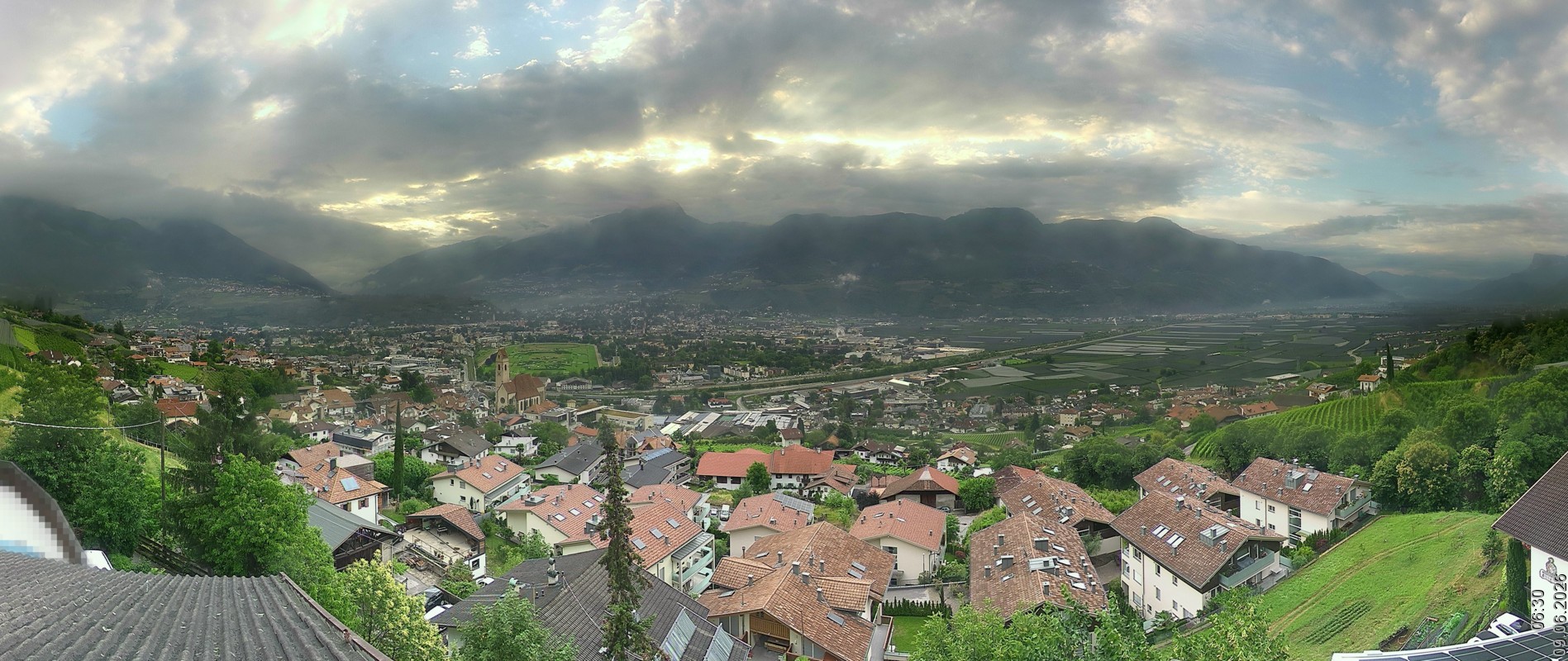 Archiv Foto Webcam Marling - Panorama