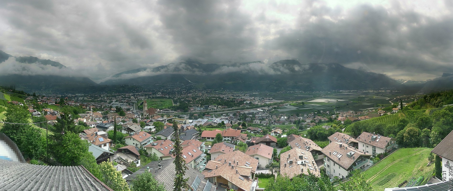 Archiv Foto Webcam Marling - Panorama