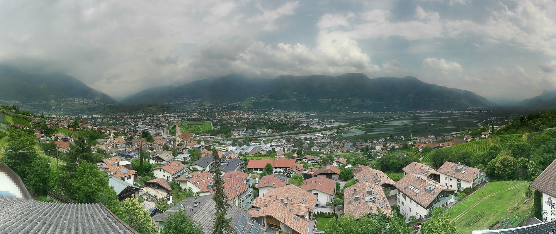 Archiv Foto Webcam Marling - Panorama