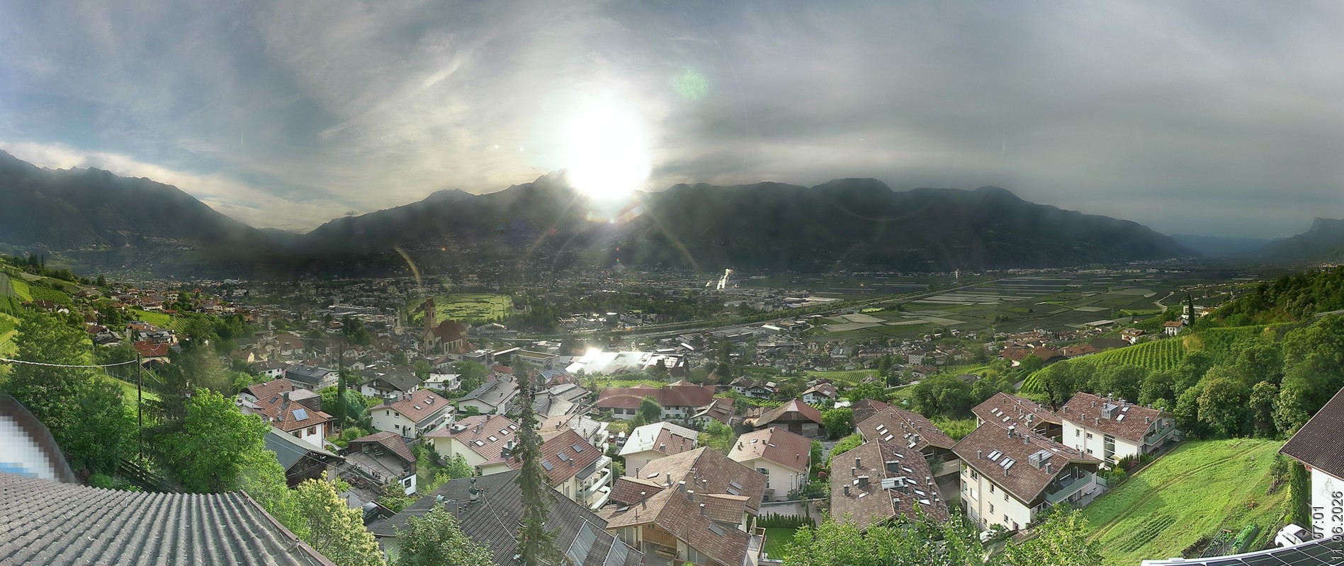 Archiv Foto Webcam Marling - Panorama