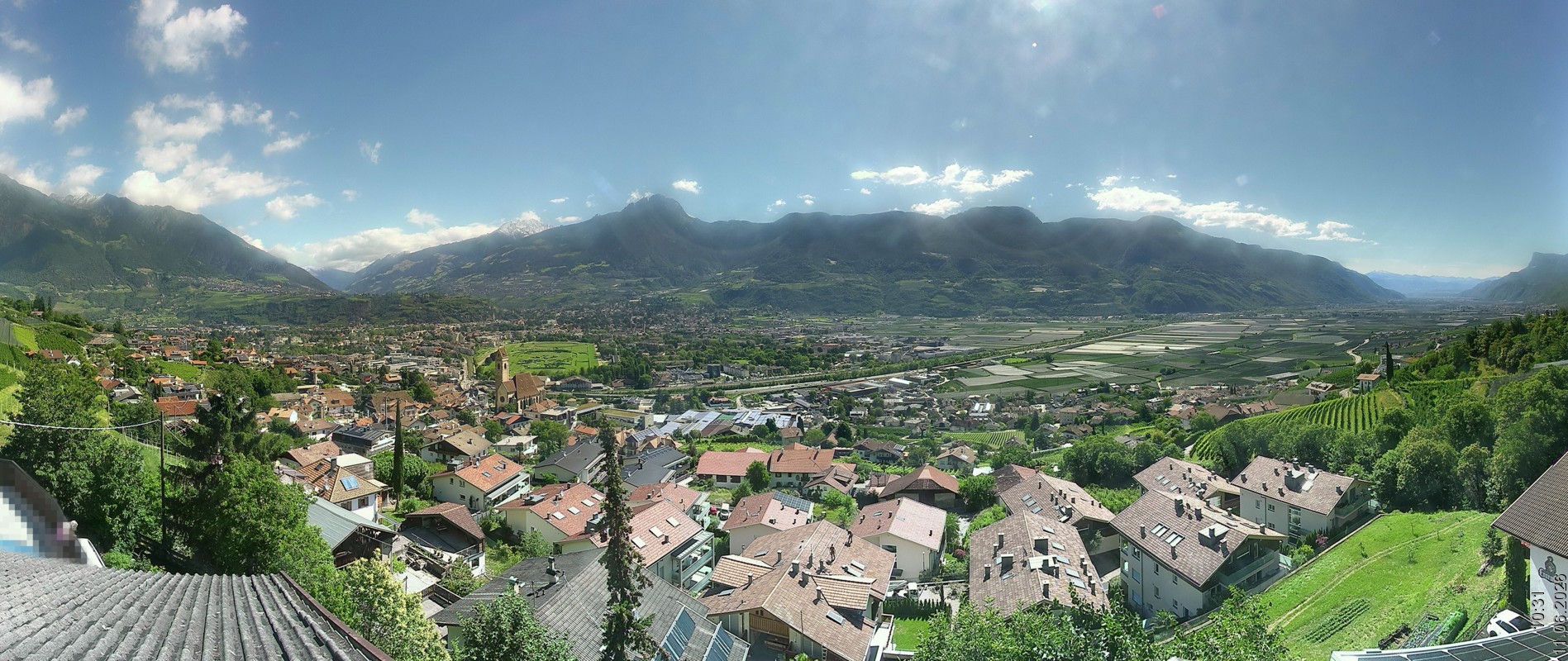 Archiv Foto Webcam Marling - Panorama