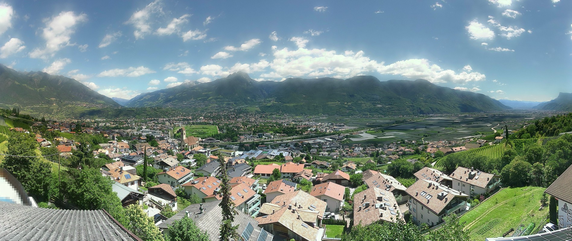 Archiv Foto Webcam Marling - Panorama