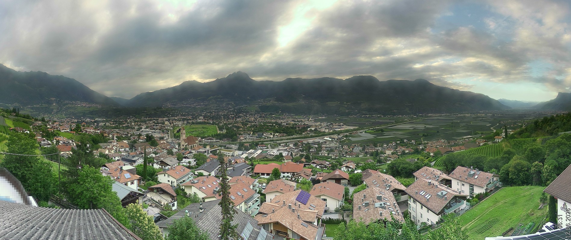 Archiv Foto Webcam Marling - Panorama