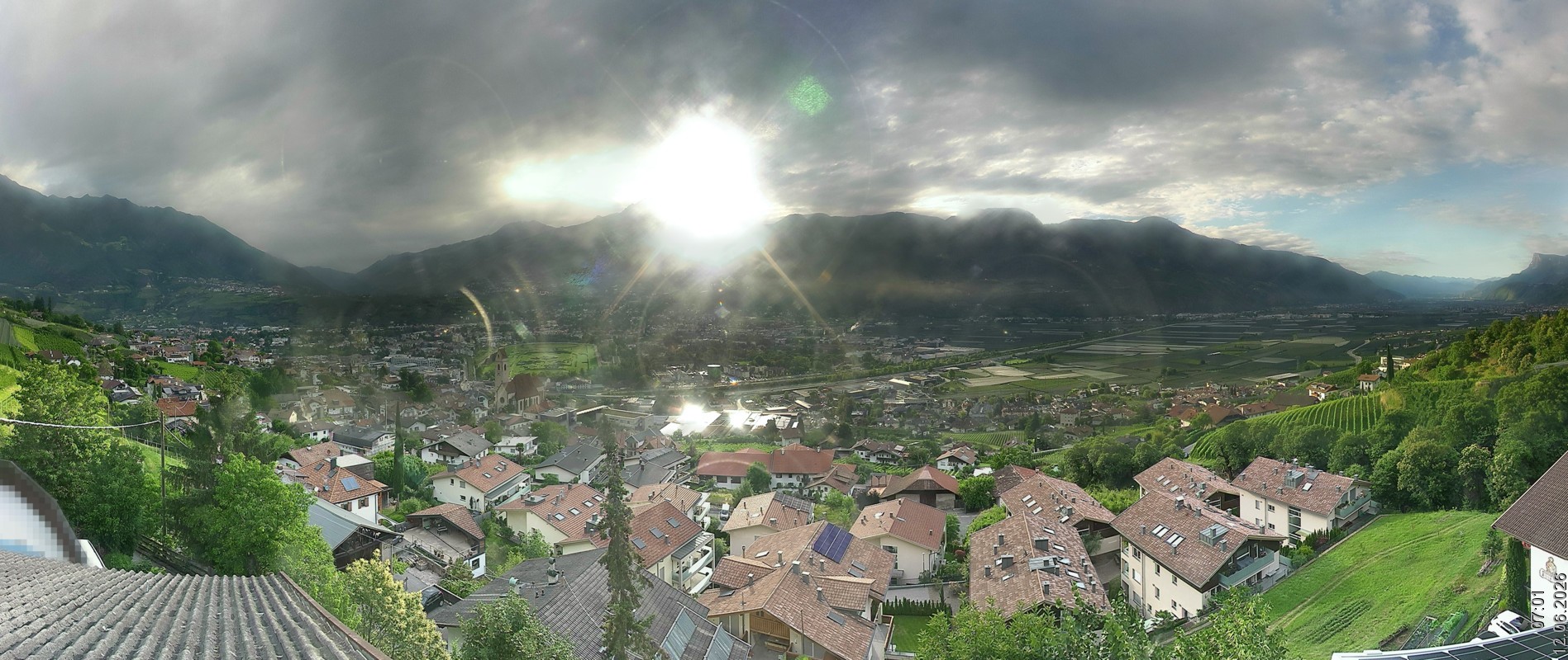 Archiv Foto Webcam Marling - Panorama