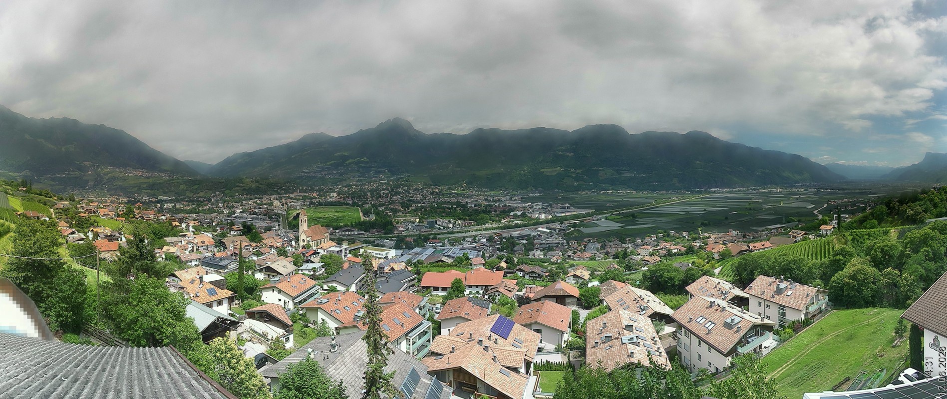 Archiv Foto Webcam Marling - Panorama